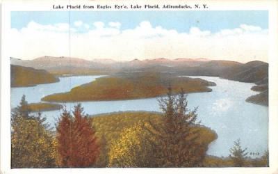 From Eagle's Eyrie Lake Placid, New York Postcard