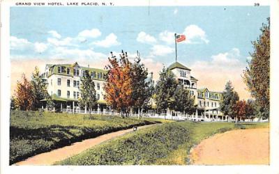 Grand View Hotel Lake Placid, New York Postcard