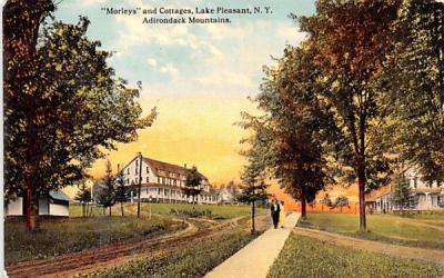 Morleys and Cottages Lake Pleasant, New York Postcard