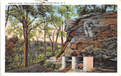 Profile Rock Little Falls, New York Postcard