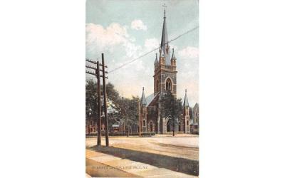 St Mary's Church Little Falls, New York Postcard