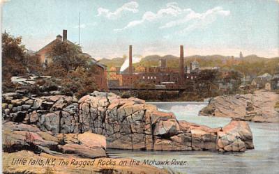 Ragged Rocks Little Falls, New York Postcard