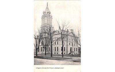Niagara County Court House Lockport, New York Postcard