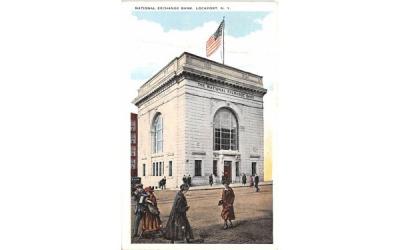 National Exchange Bank Lockport, New York Postcard