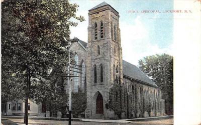 Grace Episcopal Church Lockport, New York Postcard