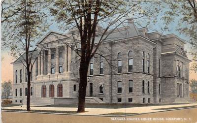 Niagara County Court House Lockport, New York Postcard