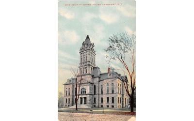 Erie County Court House Lockport, New York Postcard