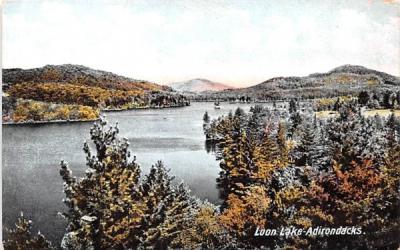 Adirondack Mountains Loon Lake, New York Postcard