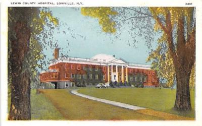 Lewis County Hospital Lowville, New York Postcard