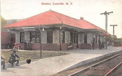 Station Lowville, New York Postcard