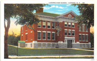 Luzerne High School New York Postcard