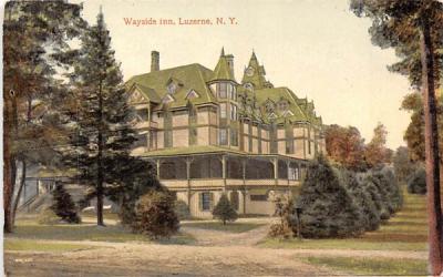 Wayside Inn Luzerne, New York Postcard