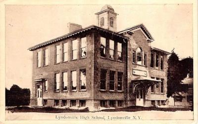 Lyndonville High School New York Postcard