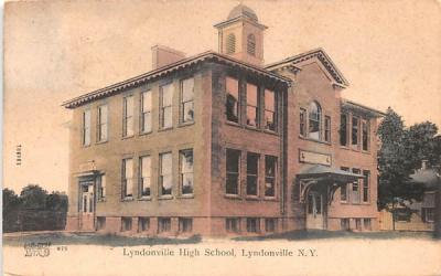 Lyndonville High School New York Postcard