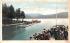 Sagamore Dock Lake George, New York Postcard