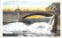 Main Street Bridge & Falls Le Roy, New York Postcard