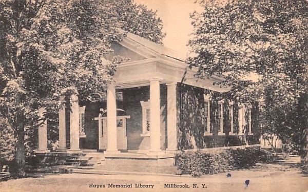 Hayes Memorial Library Millbrook, New York Postcard
