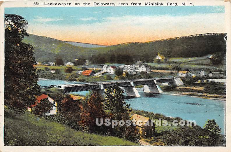 Lackawaxen on the Delaware - Minisink Ford, New York NY Postcard