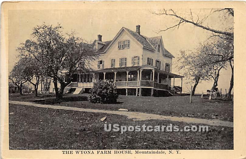 The Wyona Farm House - Mountaindale, New York NY Postcard