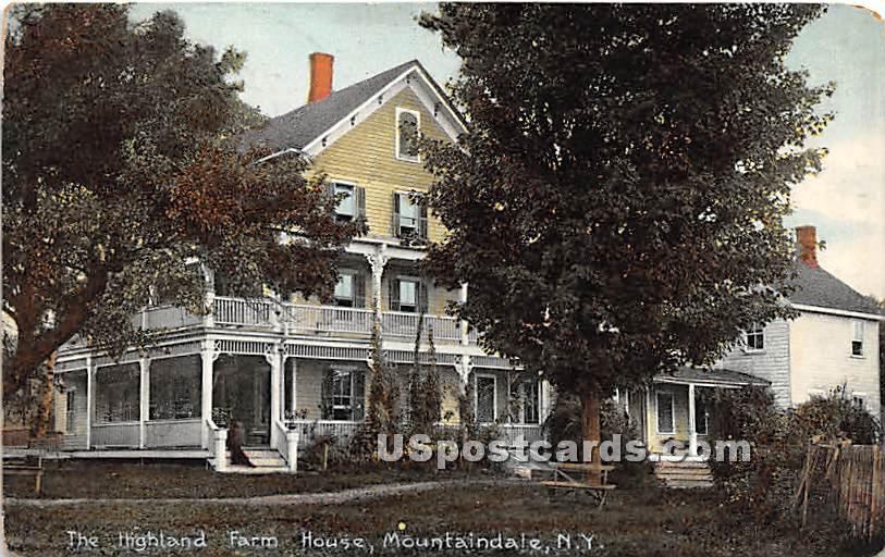 Highland Farm House - Mountaindale, New York NY Postcard