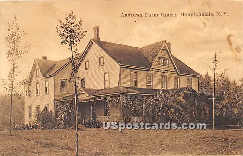 Andrews Farm House - Mountaindale, New York NY Postcard