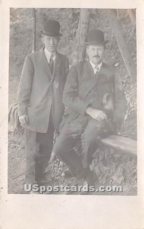 Two Gentlemen - Mountaindale, New York NY Postcard