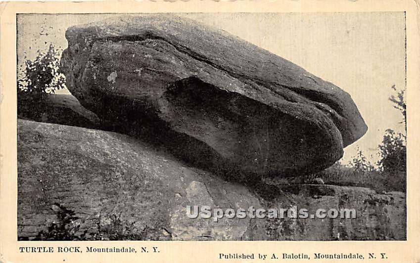 Turtle Rock - Mountaindale, New York NY Postcard