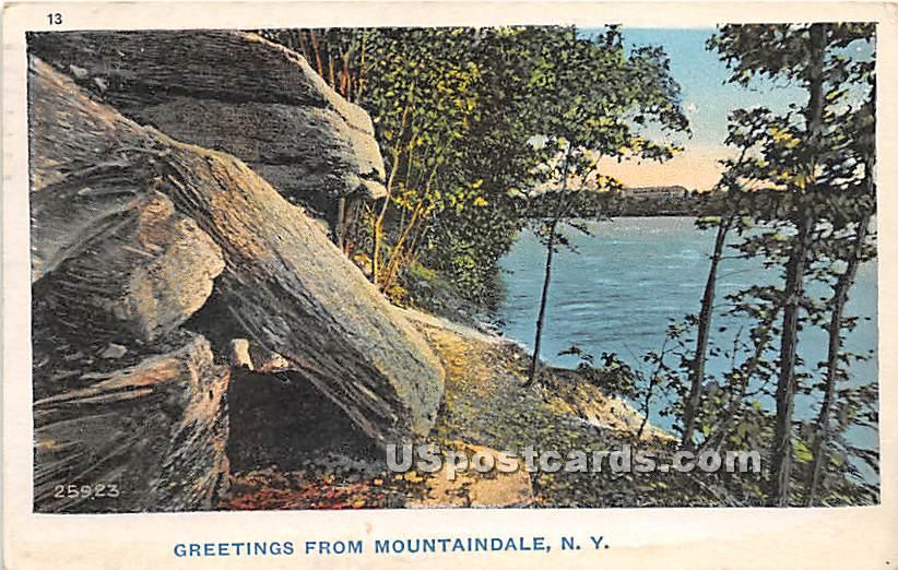 Greetings from - Mountaindale, New York NY Postcard