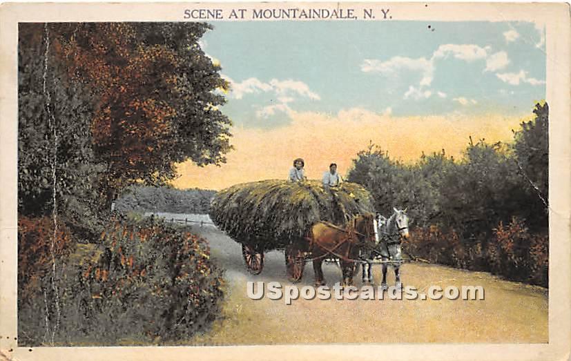 Hay Scene - Mountaindale, New York NY Postcard
