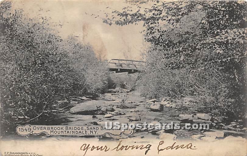 Overbrook Bridge - Mountaindale, New York NY Postcard