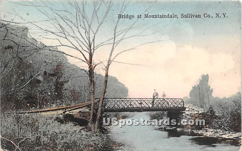 Bridge - Mountaindale, New York NY Postcard