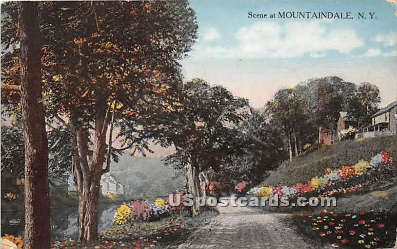 Road Scene - Mountaindale, New York NY Postcard