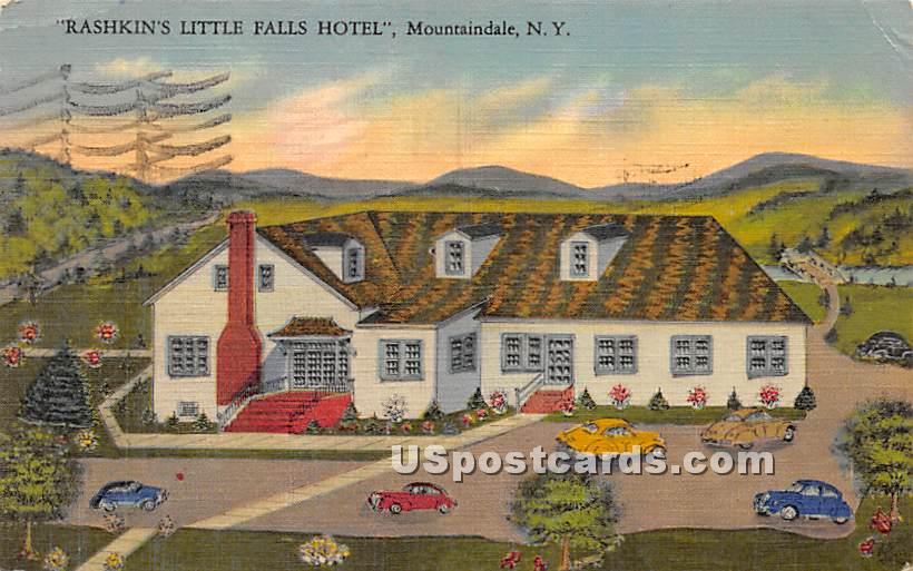 Rashkin's Little Falls Hotel - Mountaindale, New York NY Postcard