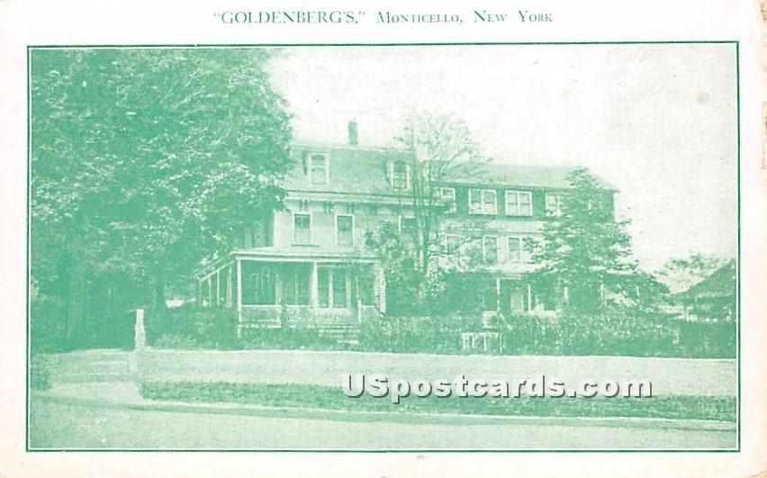 Goldenberg's - Monticello, New York NY Postcard