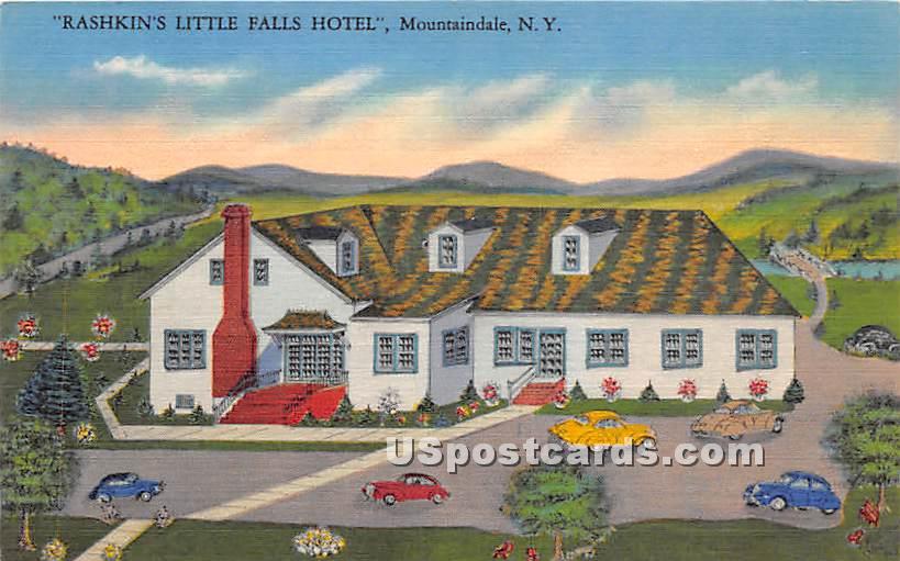 Rashkin's Little Falls Hotel - Mountaindale, New York NY Postcard