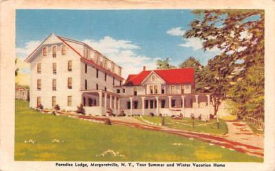 Paradise Lodge Margaretville, New York Postcard
