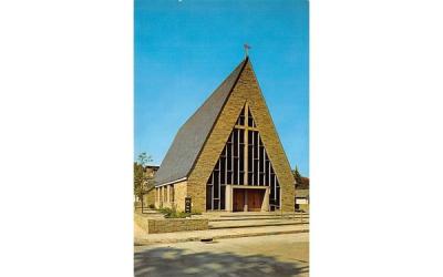 Catholic Church of the Sacred Heart Margaretville, New York Postcard