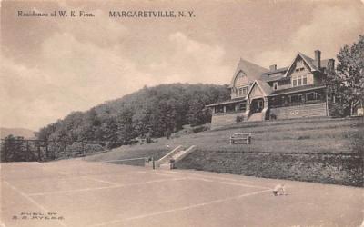 Residence of WE Finn Margaretville, New York Postcard