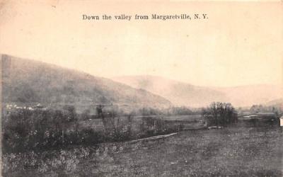 Down the Valley Margaretville, New York Postcard