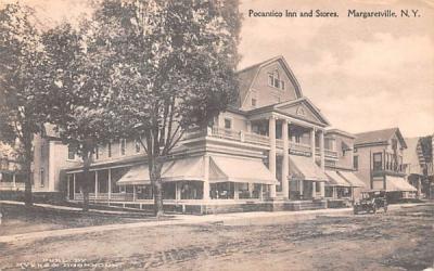 Pocantico Inn & Stores Margaretville, New York Postcard
