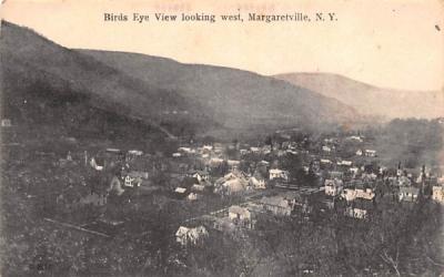 Bird's Eye View Margaretville, New York Postcard