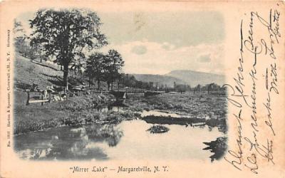Mirror Lake Margaretville, New York Postcard