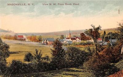 NW From South Road Masonville, New York Postcard