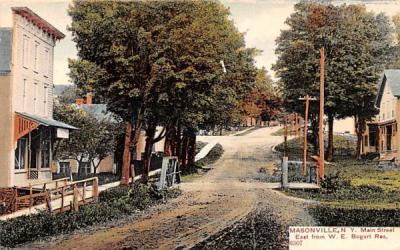 Main Street Masonville, New York Postcard