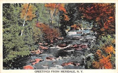Greetings from Meridale, New York Postcard
