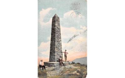 Monument on Summit of Mt Beacon Matteawan, New York Postcard