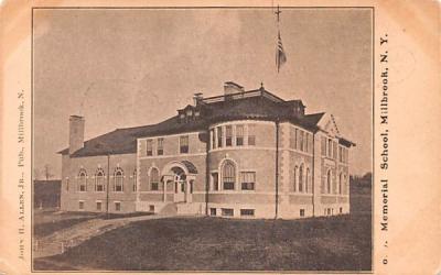 Memorial School Millbrook, New York Postcard