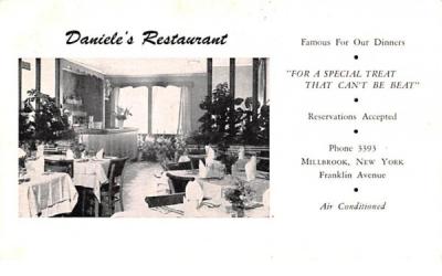 Daniele's Restaurant Millbrook, New York Postcard