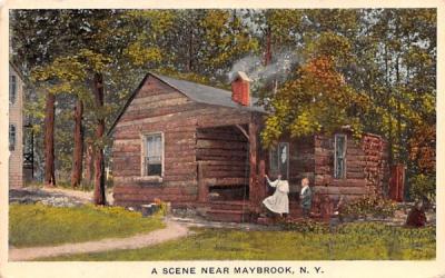 Log Cabin Maybrook, New York Postcard