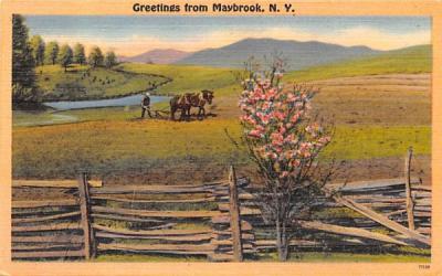 Greetings from Maybrook, New York Postcard